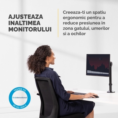 Brat pentru monitor seria Reflex Fellowes 